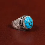 انگشتر فیروزه شجری مردانه کد 28953