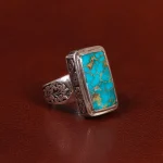 انگشتر فیروزه شجری مردانه کد 28969