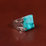 انگشتر فیروزه شجری مردانه کد 29142