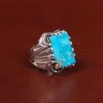 انگشتر فیروزه شجری مردانه کد 29143