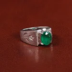 انگشتر زمرد مردانه کد 29150