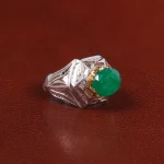 انگشتر زمرد مردانه کد 29154