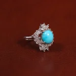 انگشتر فیروزه عجمی زنانه کد 29160