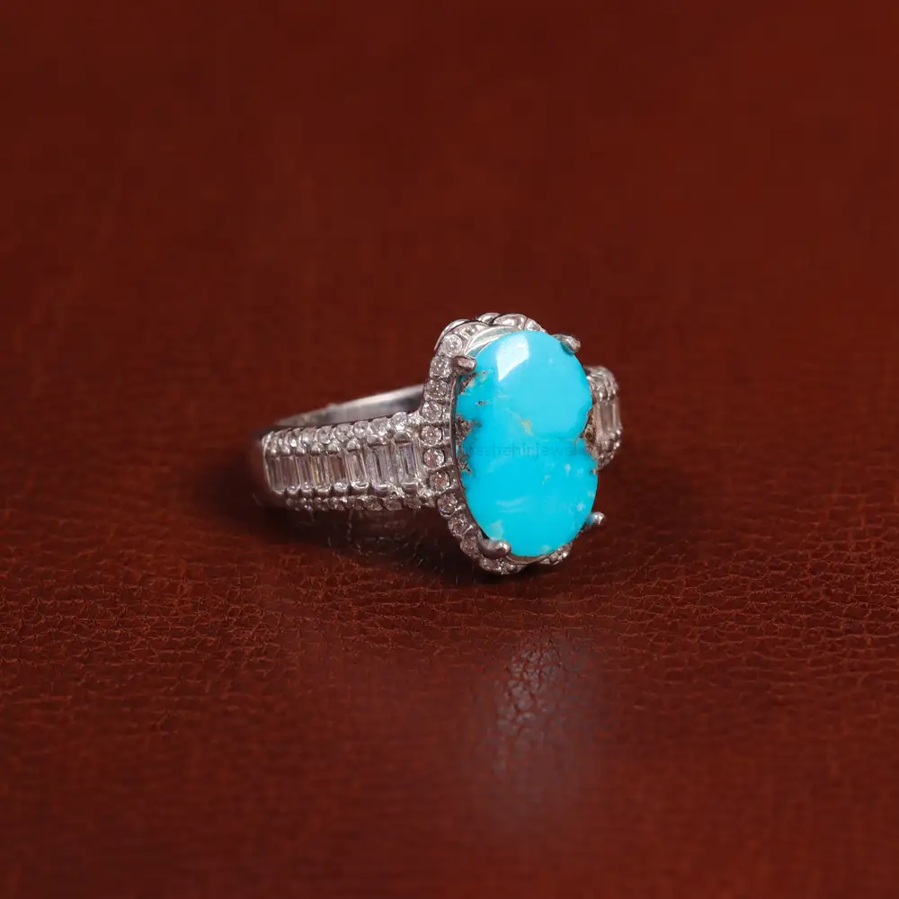 انگشتر فیروزه شجری زنانه کد 29165