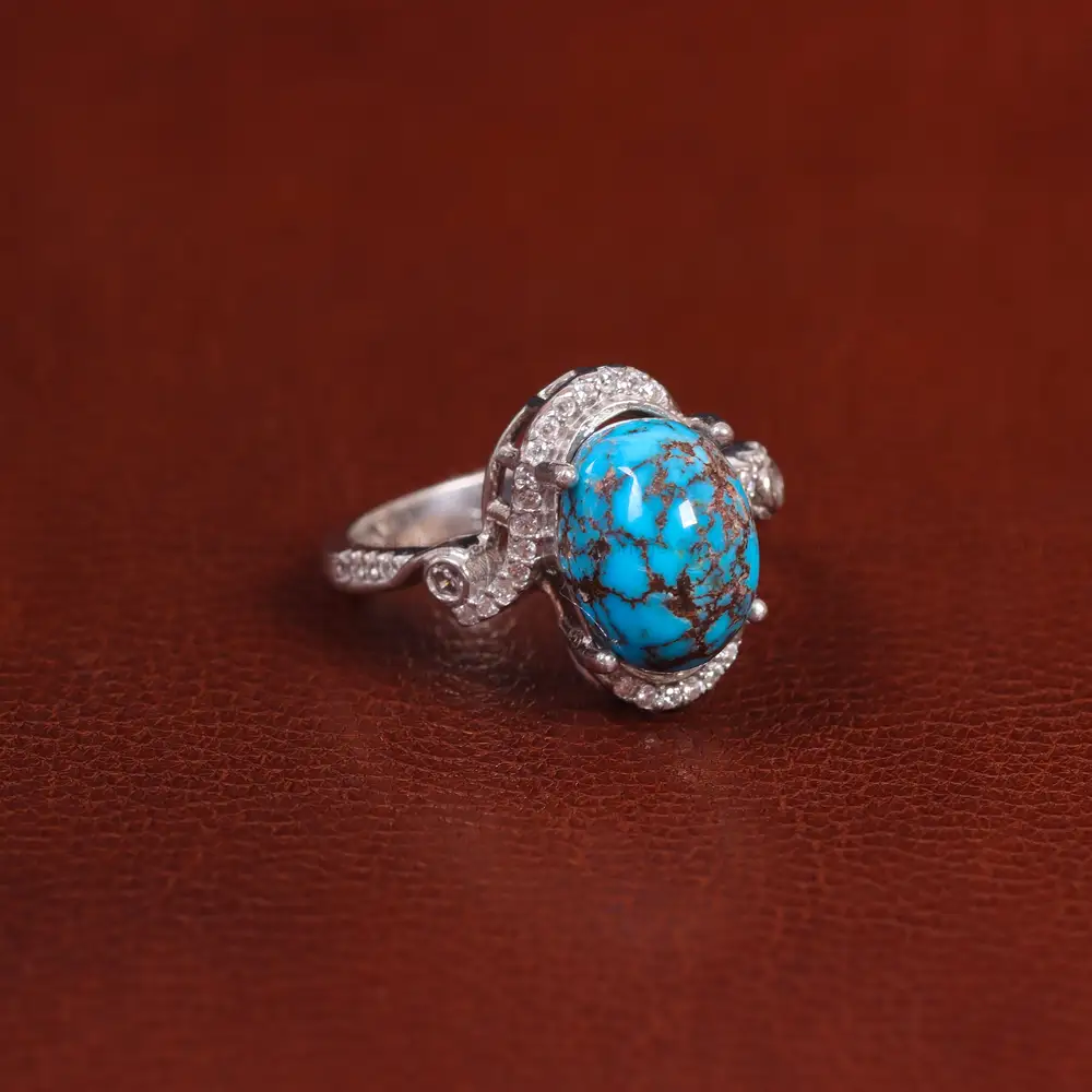 انگشتر فیروزه شجری زنانه کد 29213