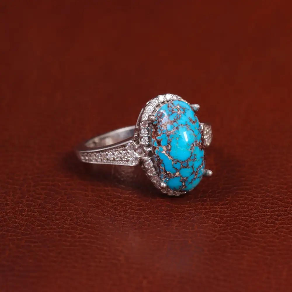 انگشتر فیروزه شجری زنانه کد 29217