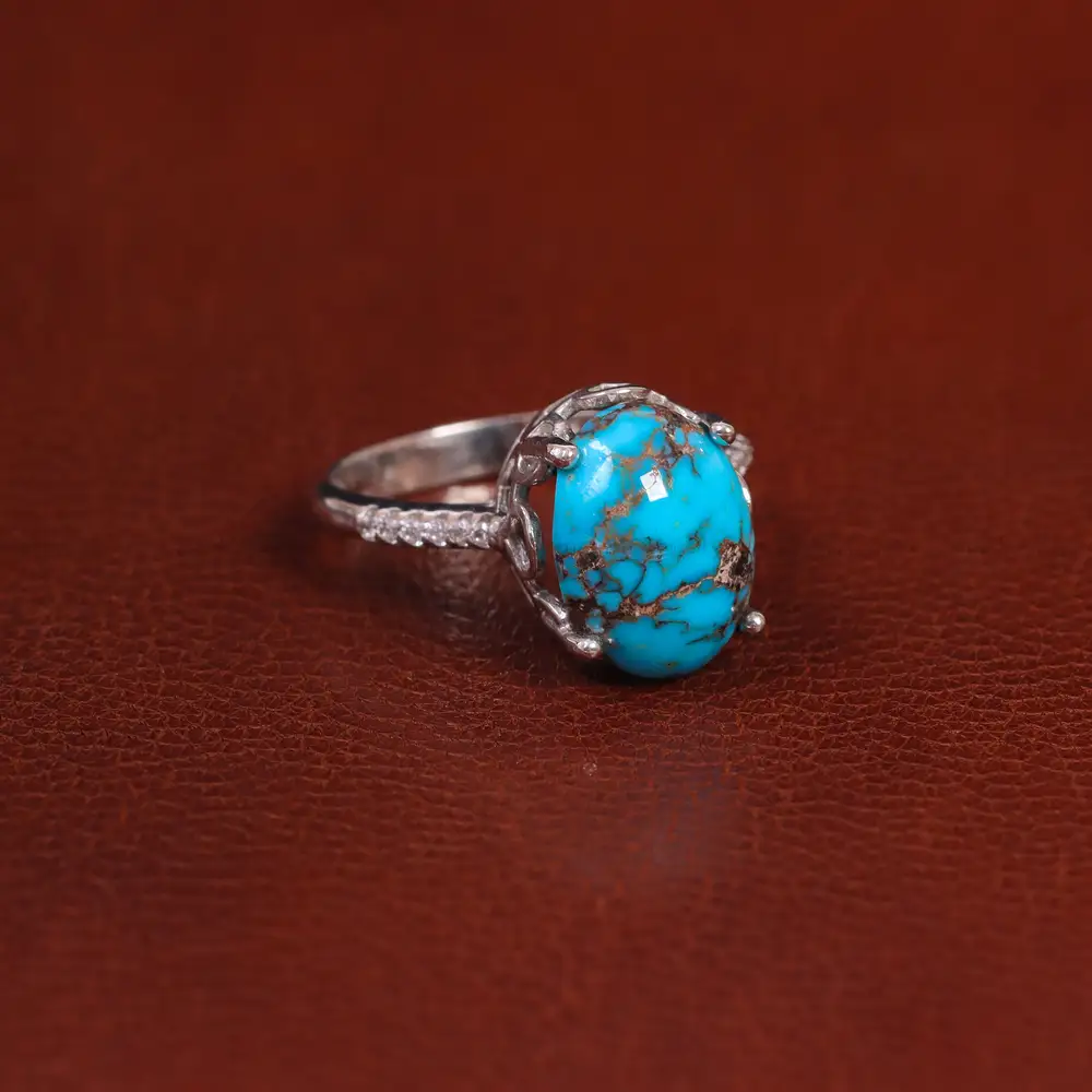 انگشتر فیروزه شجری زنانه کد 29240