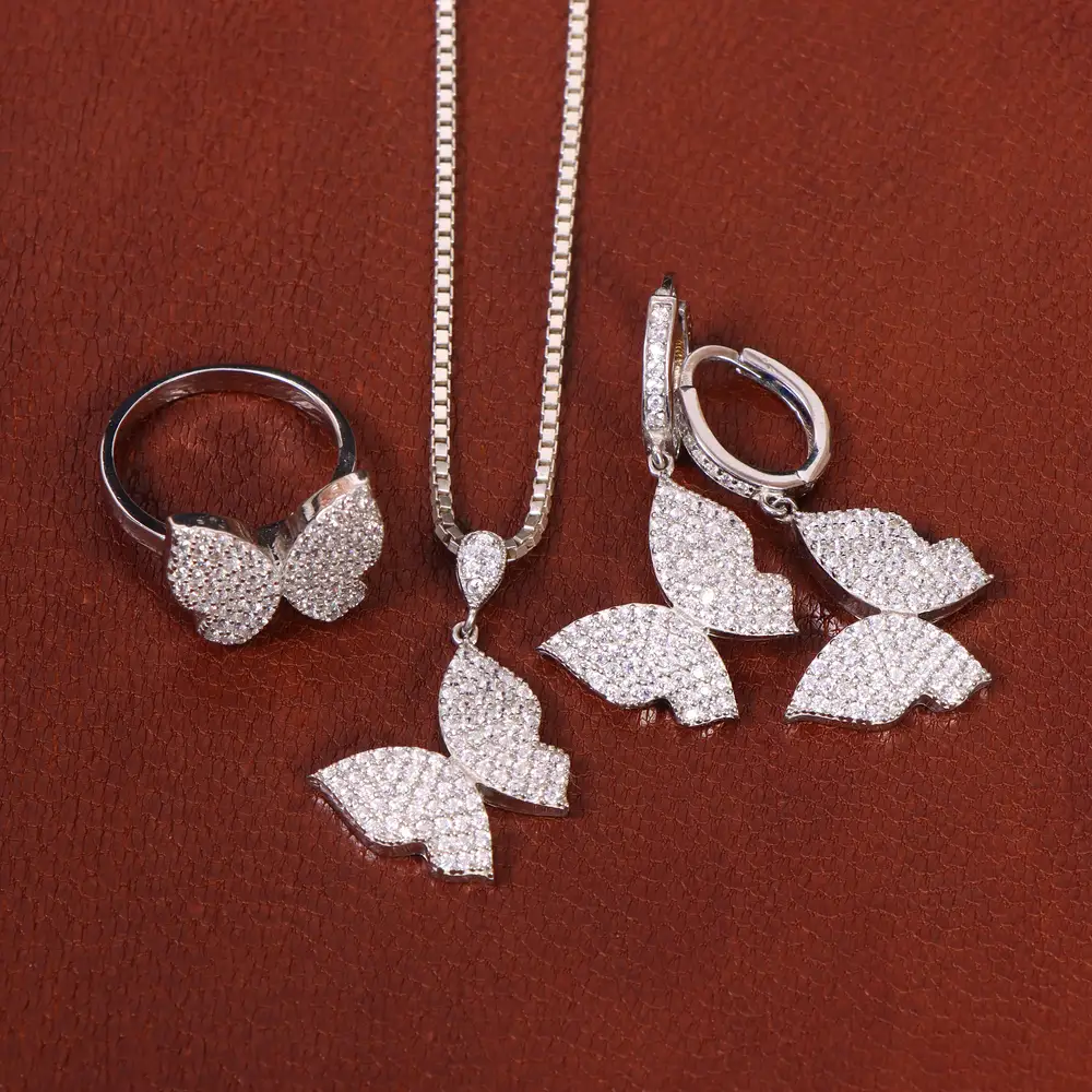 نیم ست نقره زنانه کد 29246