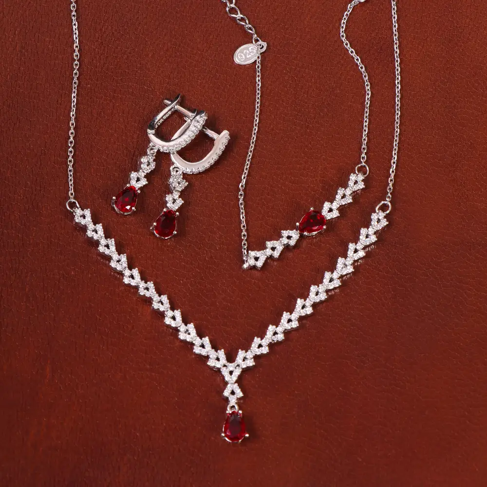 سرویس طرح یاقوت سرخ زنانه کد 29247