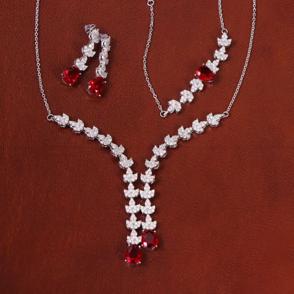 سرویس طرح یاقوت سرخ زنانه کد 29248