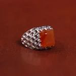 انگشتر عقیق مردانه کد 29261