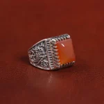 انگشتر عقیق مردانه کد 29262