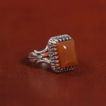 انگشتر عقیق مردانه کد 29265