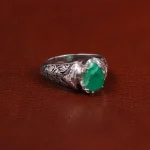 انگشتر زمرد مردانه کد 29359