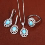 نیم ست فیروزه زنانه کد 29364