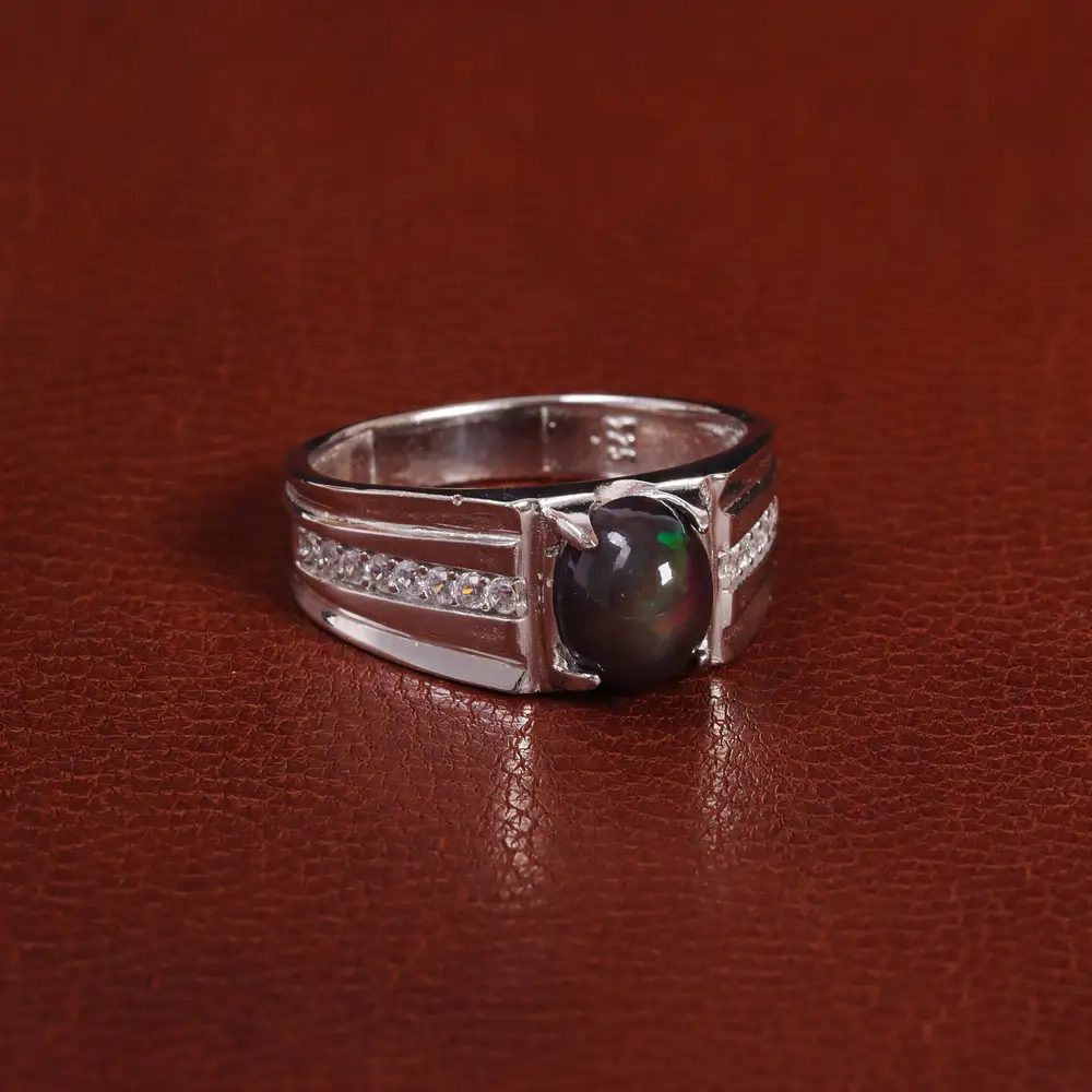 انگشتر اوپال مردانه کد 29468