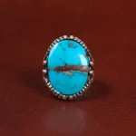 انگشتر فیروزه شجری مردانه کد 28746