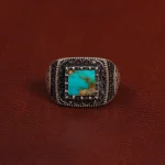 انگشتر فیروزه شجری مردانه کد 28752