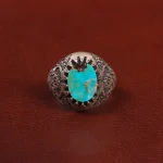 انگشتر فیروزه شجری مردانه کد 28767
