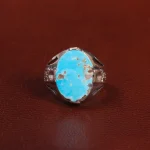 انگشتر فیروزه شجری مردانه کد 28783