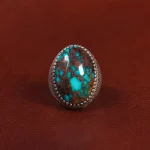 انگشتر فیروزه شجری مردانه کد 28786