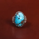 انگشتر فیروزه شجری مردانه کد 28793