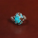 انگشتر فیروزه شجری مردانه کد 28797