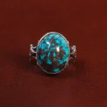 انگشتر فیروزه شجری مردانه کد 28800