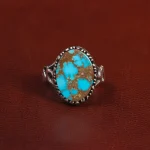 انگشتر فیروزه شجری مردانه کد 28801