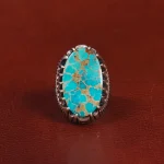انگشتر فیروزه شجری مردانه کد 28803