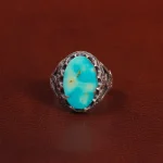 انگشتر فیروزه شجری مردانه کد 28806