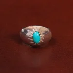انگشتر فیروزه عجمی مردانه کد 28812