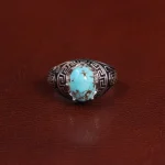 انگشتر فیروزه شجری مردانه کد 28837