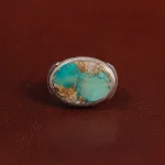 انگشتر فیروزه شجری مردانه کد 28842