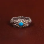 انگشتر فیروزه عجمی مردانه کد 28849