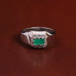 انگشتر زمرد مردانه کد 28871