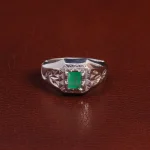 انگشتر زمرد مردانه کد 28872
