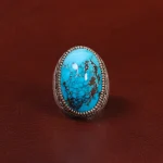 انگشتر فیروزه شجری مردانه کد 28928