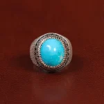انگشتر فیروزه شجری مردانه کد 28943