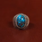 انگشتر فیروزه شجری مردانه کد 28945