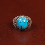 انگشتر فیروزه شجری مردانه کد 28947