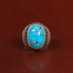انگشتر فیروزه شجری مردانه کد 28950