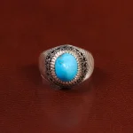 انگشتر فیروزه شجری مردانه کد 28951