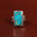 انگشتر فیروزه شجری مردانه کد 28969