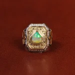 انگشتر اوپال مردانه کد 28971