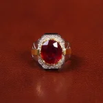 انگشتر یاقوت سرخ مردانه کد 28972