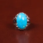 انگشتر فیروزه عجمی مردانه کد 29131