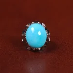 انگشتر فیروزه عجمی مردانه کد 29133