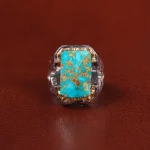 انگشتر فیروزه شجری مردانه کد 29146