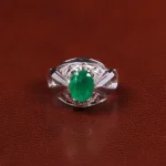 انگشتر زمرد مردانه کد 29151